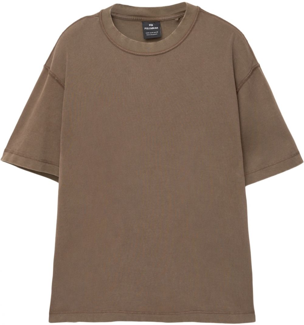 Pull&Bear Tričko  čokoládová
