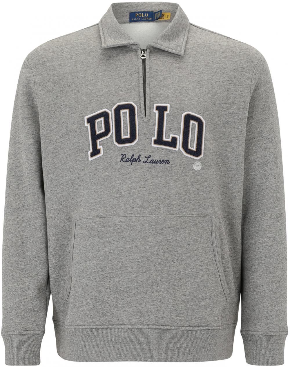 Polo Ralph Lauren Big & Tall Mikina 'SEASONAL'  námornícka modrá / sivá / biela