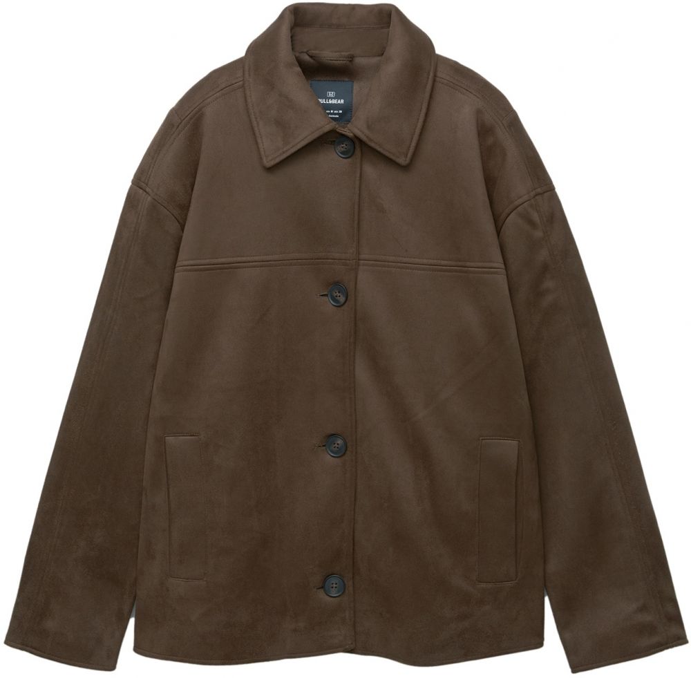 Pull&Bear Prechodná bunda  čokoládová