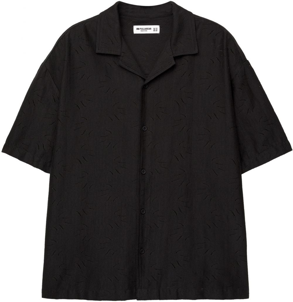 Pull&Bear Košeľa  čierna