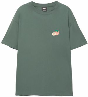 Pull&Bear Tričko 'STWD'  svetlomodrá / trstinová / broskyňová / lososová