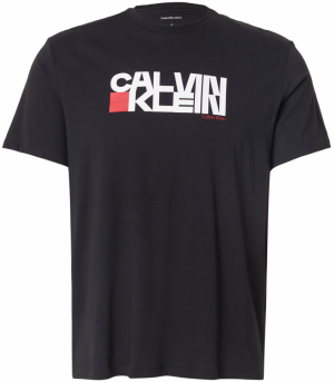 Calvin Klein Jeans Tričko  červená / čierna / biela
