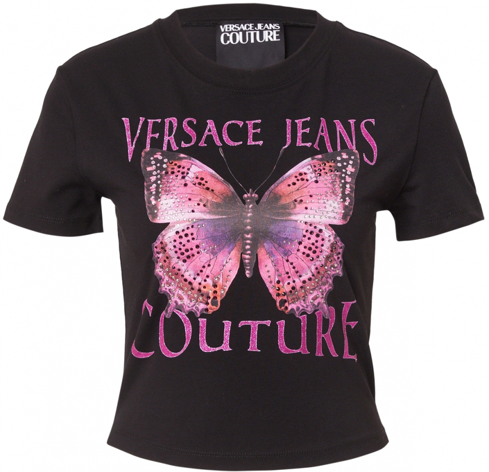 Versace Jeans Couture Tričko  modrá / fialová / čierna / biela