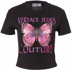 Versace Jeans Couture Tričko  modrá / fialová / čierna / biela