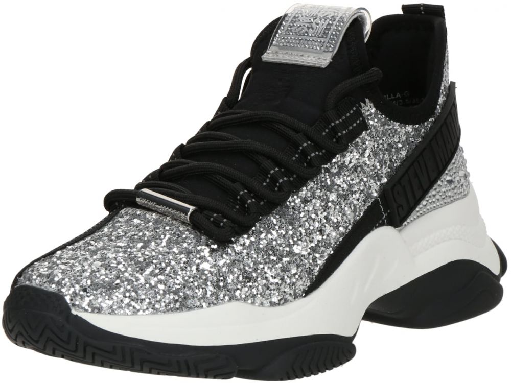 STEVE MADDEN Nízke tenisky 'Maxilla-G'  čierna / strieborná