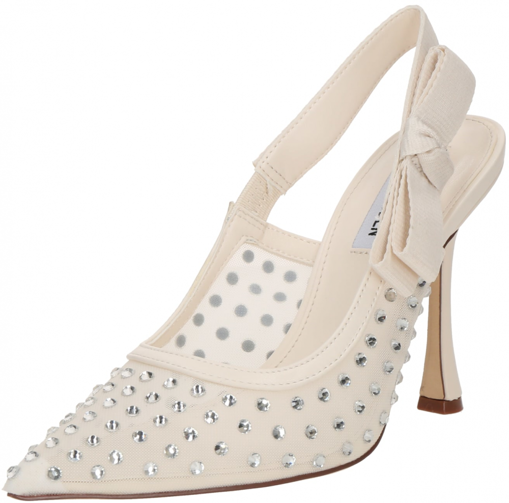 STEVE MADDEN Lodičky s otvorenou pätou 'Brylie-R'  strieborná / biela ako vlna