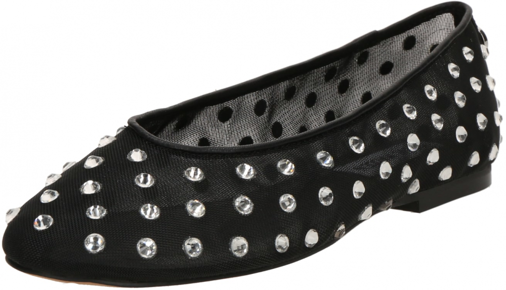 STEVE MADDEN Baleríny 'Viv'  čierna / priehľadná