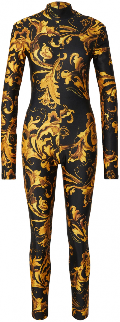 Versace Jeans Couture Overal  hnedá / zlatá žltá / čierna