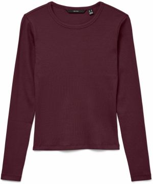 VERO MODA Tričko 'VMCHLOE'  vínovo červená