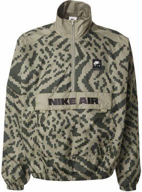 Nike Sportswear Prechodná bunda 'AIR'  olivová / tmavozelená / čierna
