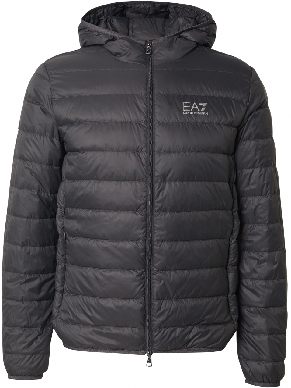 EA7 Emporio Armani Zimná bunda  sivá / antracitová