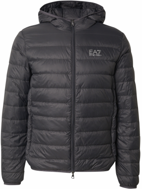 EA7 Emporio Armani Zimná bunda  sivá / antracitová
