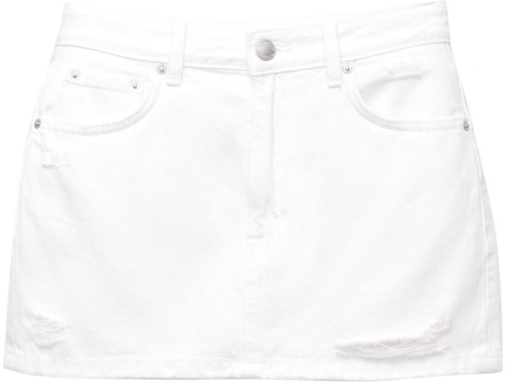 Pull&Bear Sukňa  biela