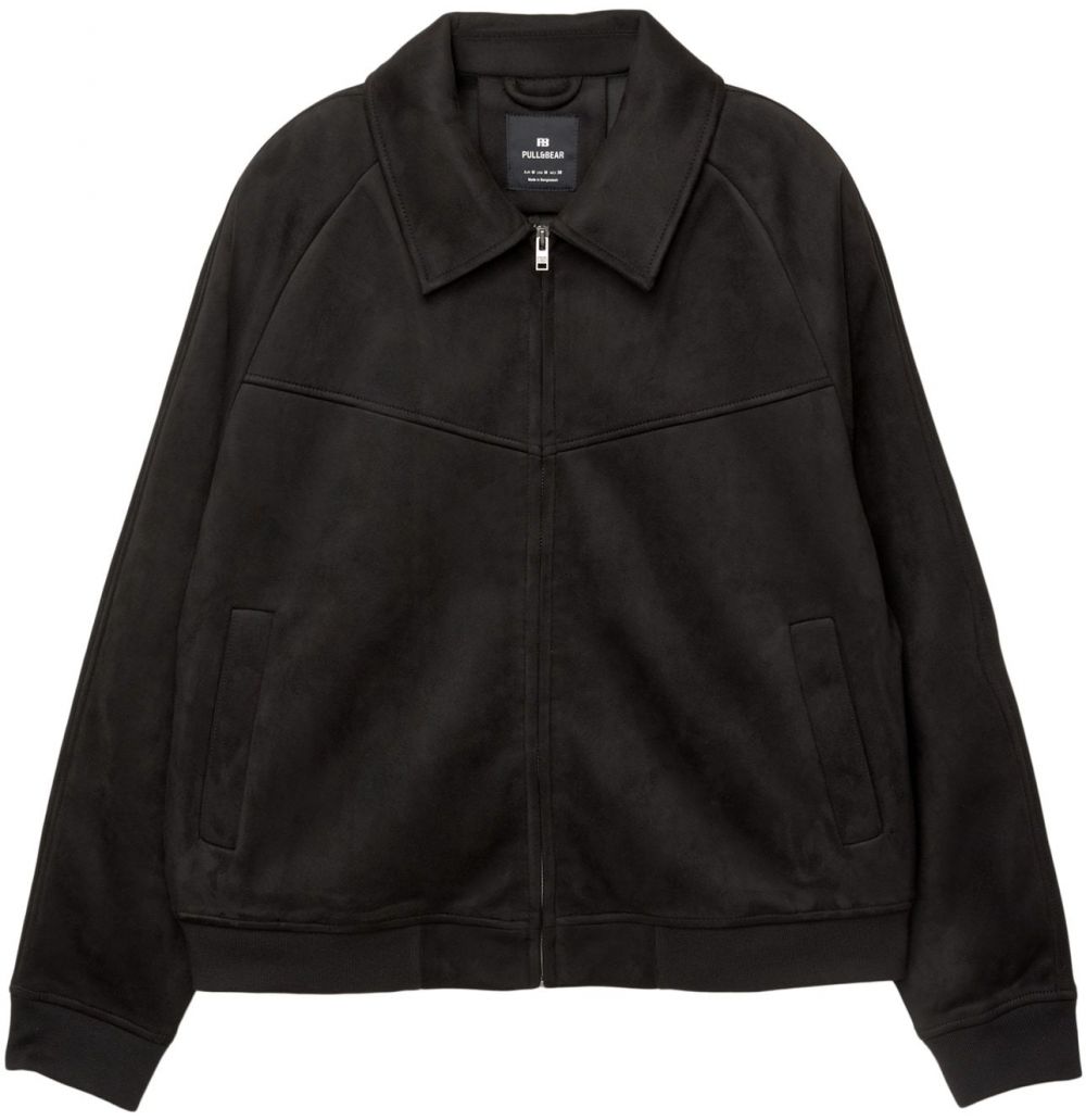 Pull&Bear Prechodná bunda  čierna