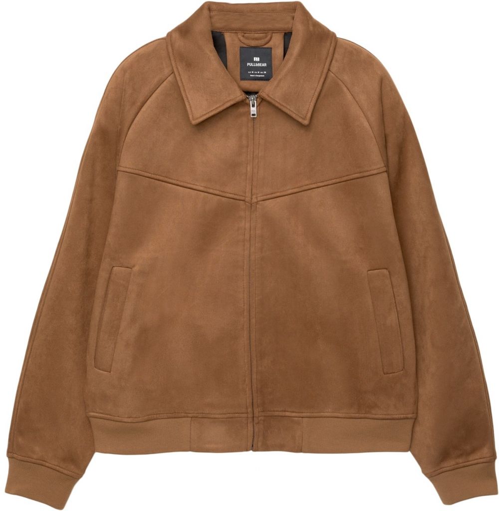 Pull&Bear Prechodná bunda  hnedá