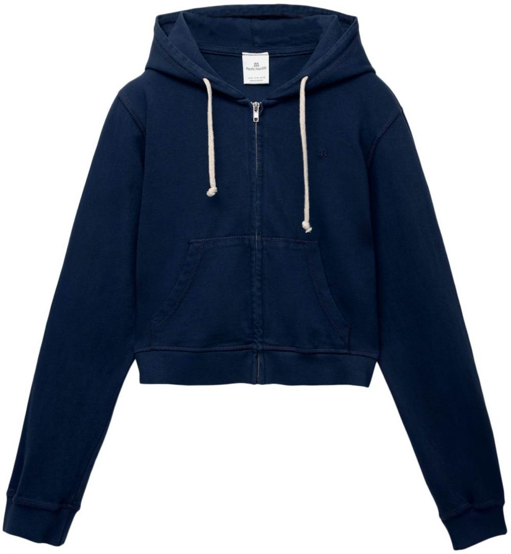 Pull&Bear Tepláková bunda  námornícka modrá