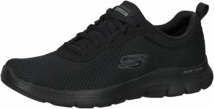 SKECHERS Nízke tenisky 'Flex Appeal 4.0'  sivá / čierna / biela