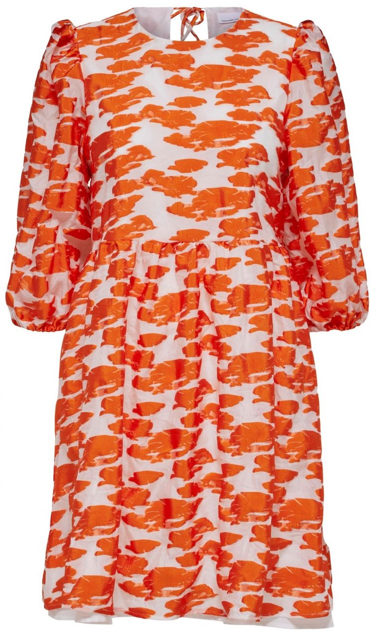 SELECTED Šaty  oranžová / biela