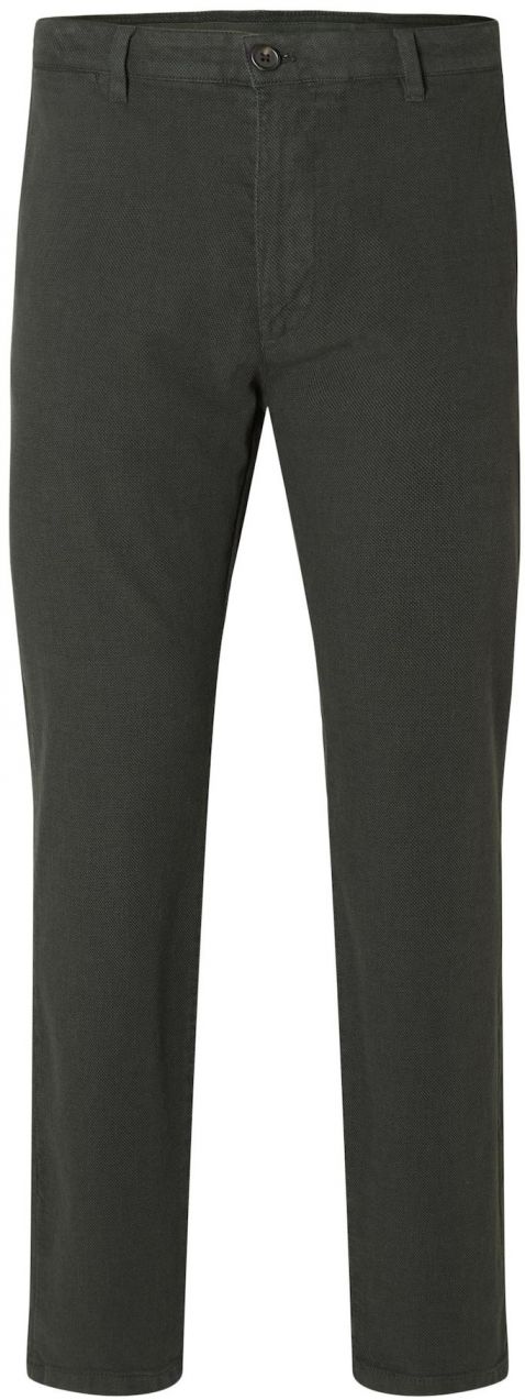 SELECTED Chino nohavice 'MILES'  tmavozelená