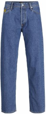 JACK & JONES Džínsy 'JJIEDDIE JJORIGINAL'  modrá denim / žltá / čierna