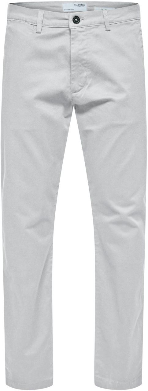 SELECTED Chino nohavice 'SLHMiles Flex'  svetlosivá