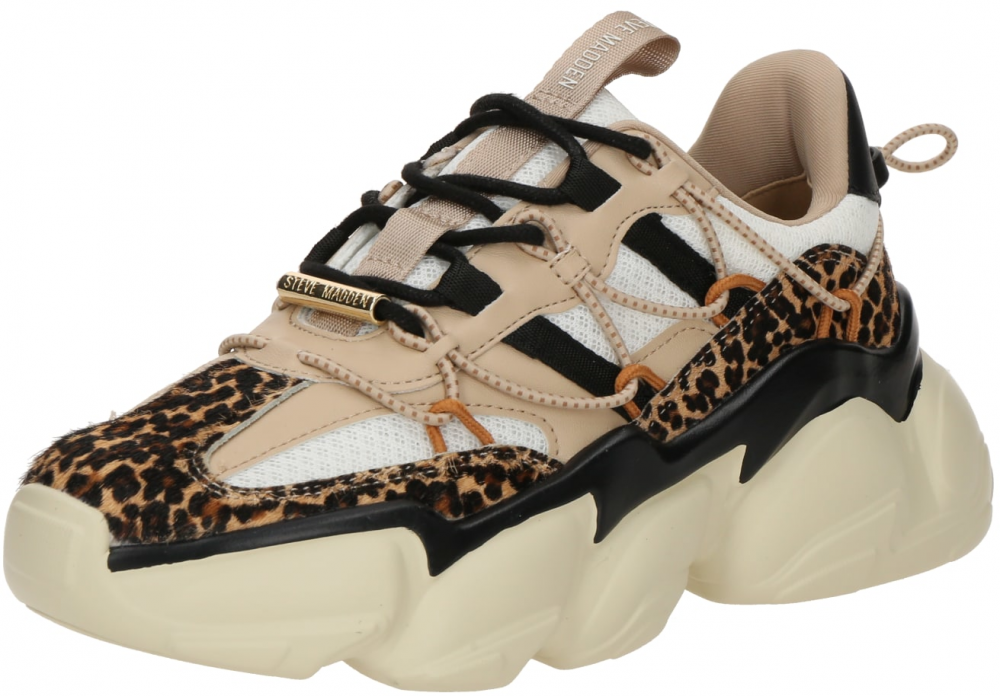 STEVE MADDEN Nízke tenisky 'Spectator-L'  kapučíno / čierna / biela