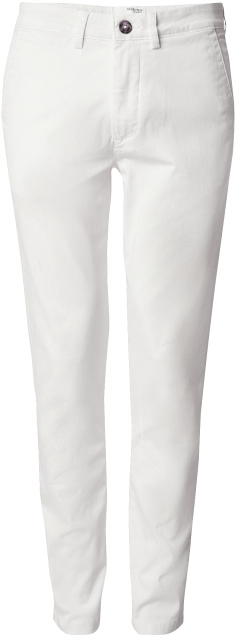 SELECTED Chino nohavice 'SLHNEW MILES'  biela