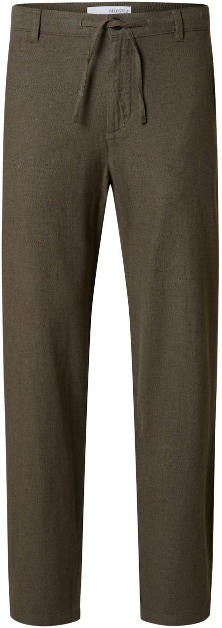 SELECTED Chino nohavice 'SLHBRODY'  jedľová