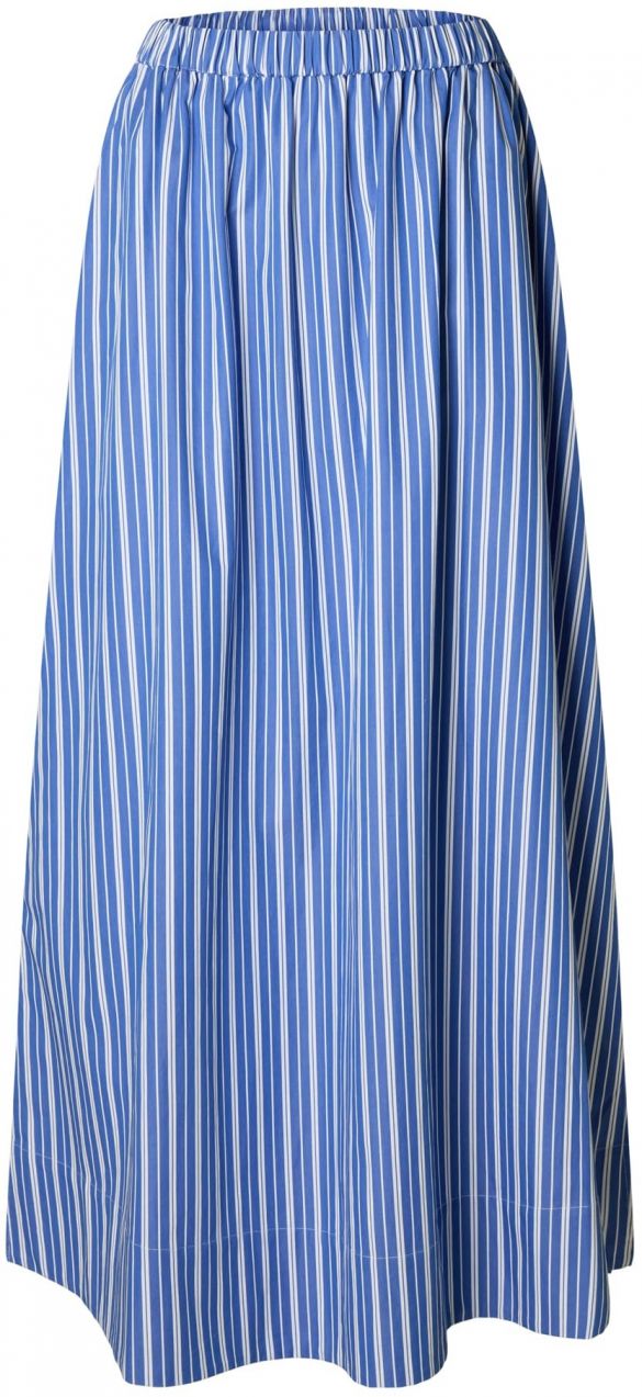 SELECTED Sukňa 'SLFFia'  kráľovská modrá / biela