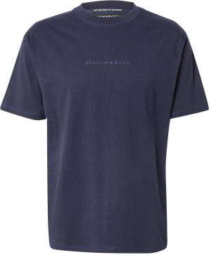 SCOTCH & SODA Tričko 'Seasonal Core'  modrá / námornícka modrá