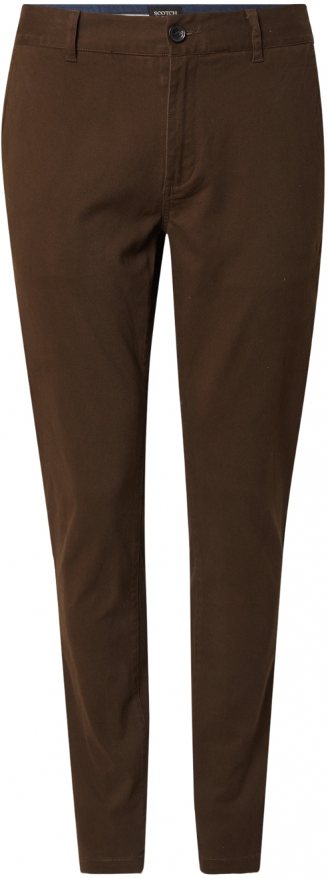 SCOTCH & SODA Chino nohavice 'Seasonal Core - Mott'  hnedá