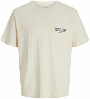 JACK & JONES Tričko 'JORYORK'  červená / čierna / biela ako vlna