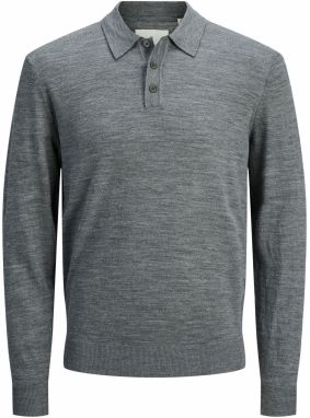 JACK & JONES Sveter  sivá melírovaná