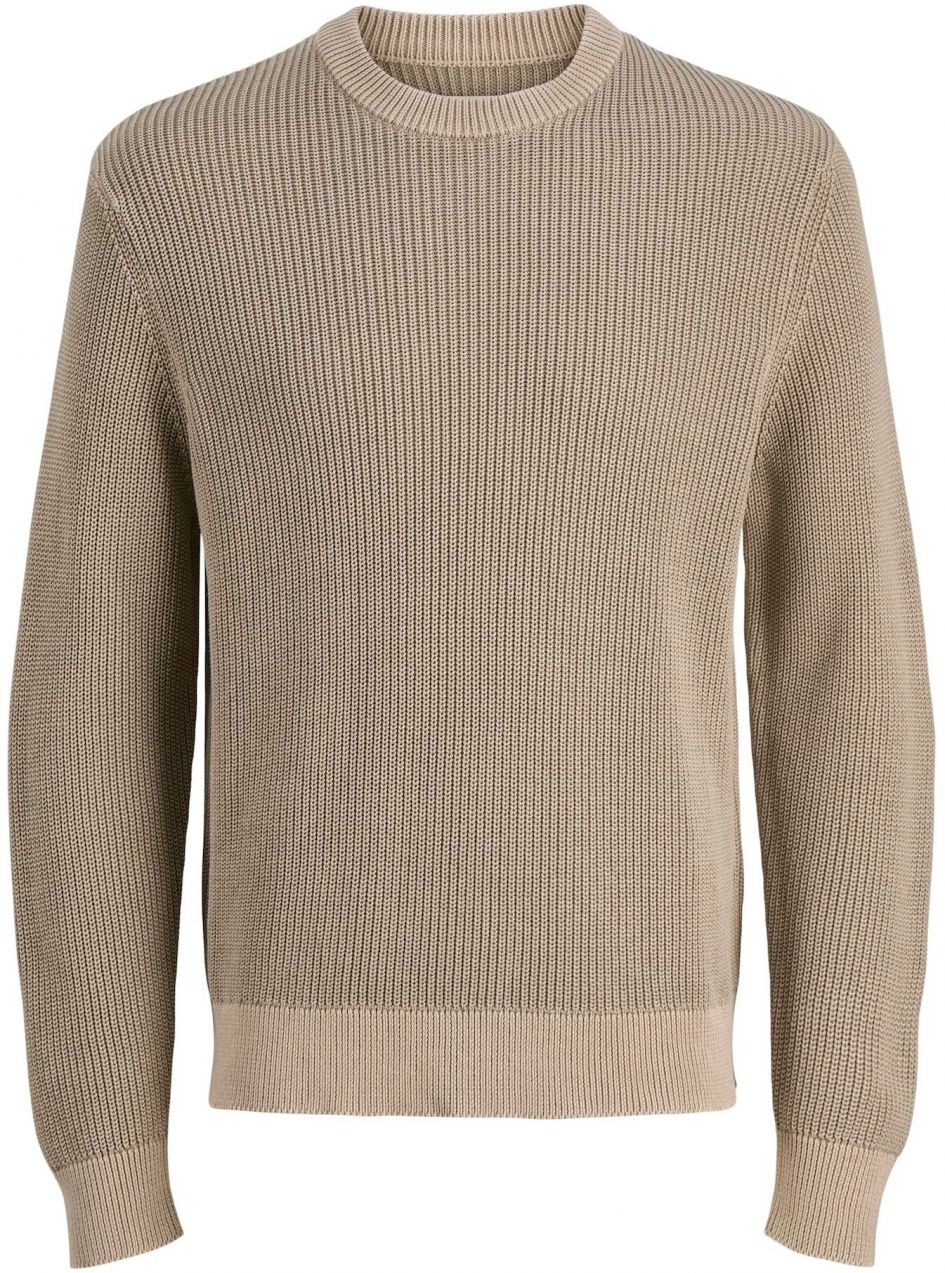 JACK & JONES Sveter 'JCOMOTION'  tmavobéžová