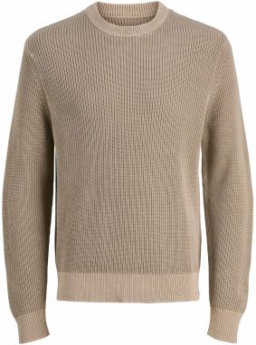 JACK & JONES Sveter 'JCOMOTION'  tmavobéžová