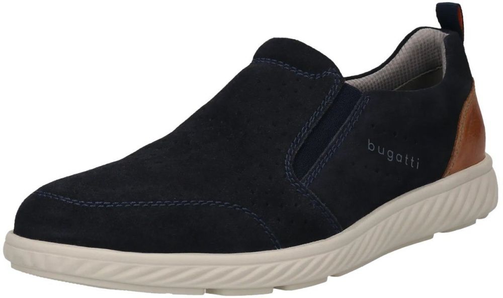 bugatti Slip-on obuv  tmavomodrá / hnedá