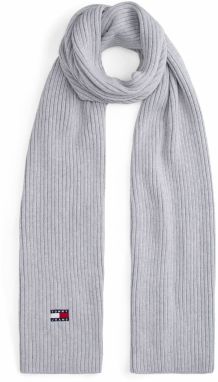 Tommy Jeans Šál 'Heritage'  svetlosivá / červená / biela