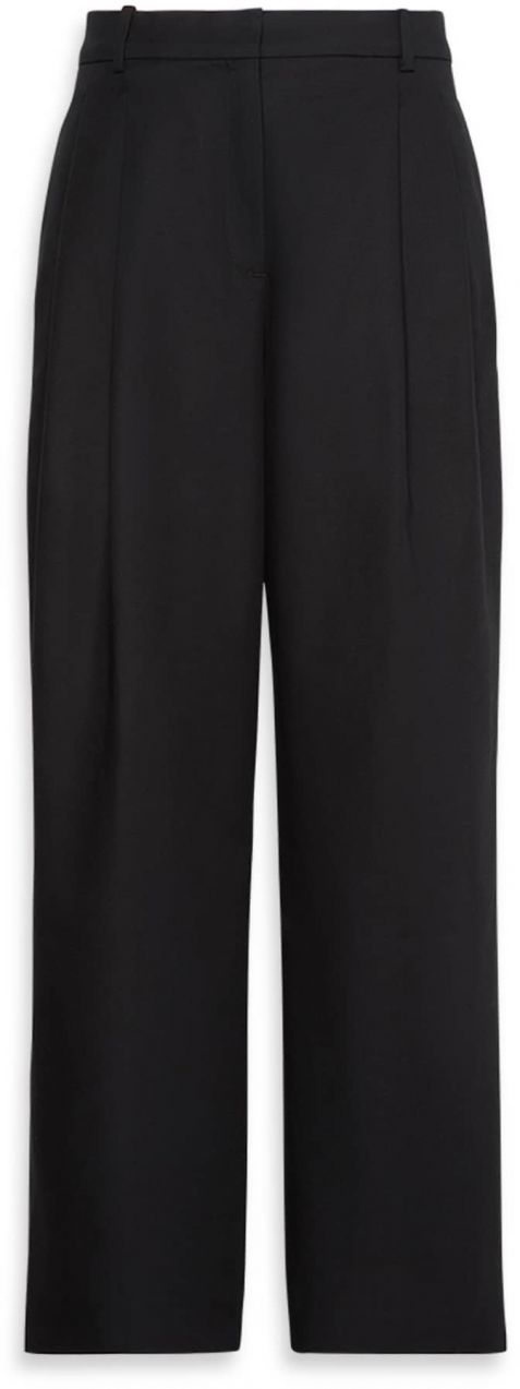 Calvin Klein Plisované nohavice  čierna