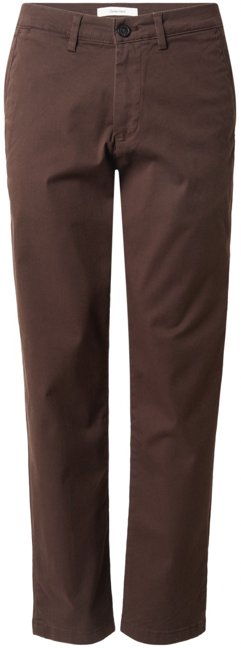 SELECTED Chino nohavice 'SLHNew Miles'  hnedá