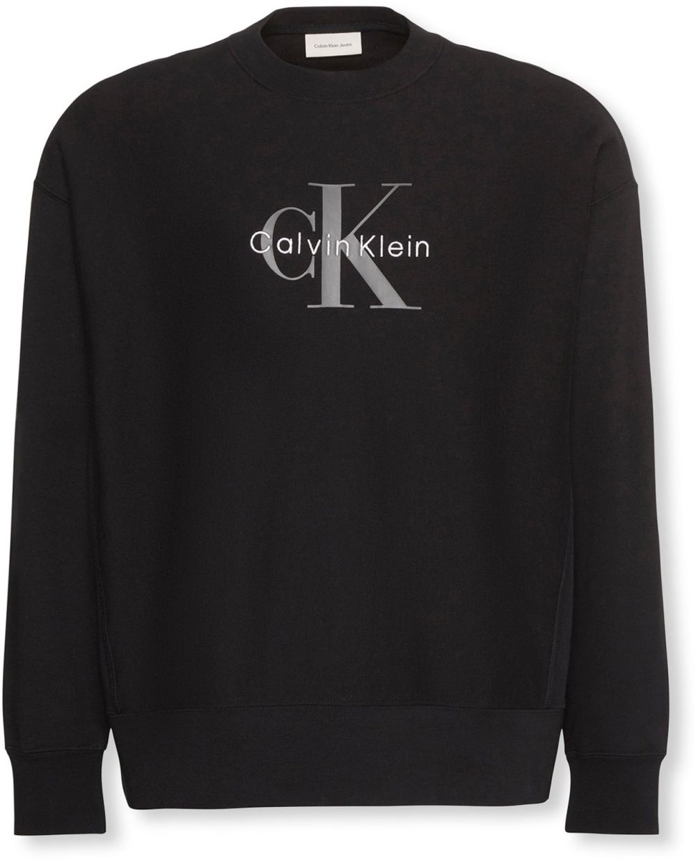 Calvin Klein Jeans Mikina  horčicová / čierna / biela