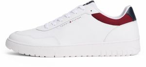 TOMMY HILFIGER Nízke tenisky 'Basket Core'  tmavomodrá / merlotová / biela