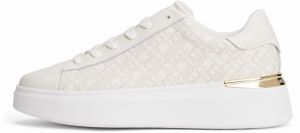 TOMMY HILFIGER Nízke tenisky  béžová / biela