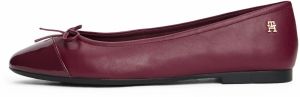 TOMMY HILFIGER Baleríny  burgundská