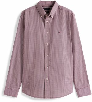 TOMMY HILFIGER Košeľa 'FLEX'  červená / biela
