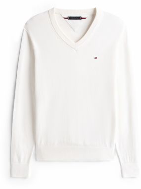 TOMMY HILFIGER Sveter  pastelovo žltá