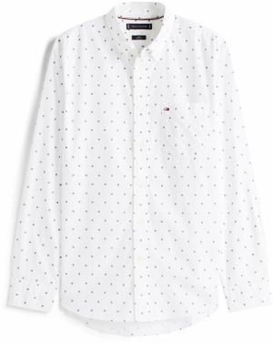 TOMMY HILFIGER Košeľa 'FLEX'  námornícka modrá / biela