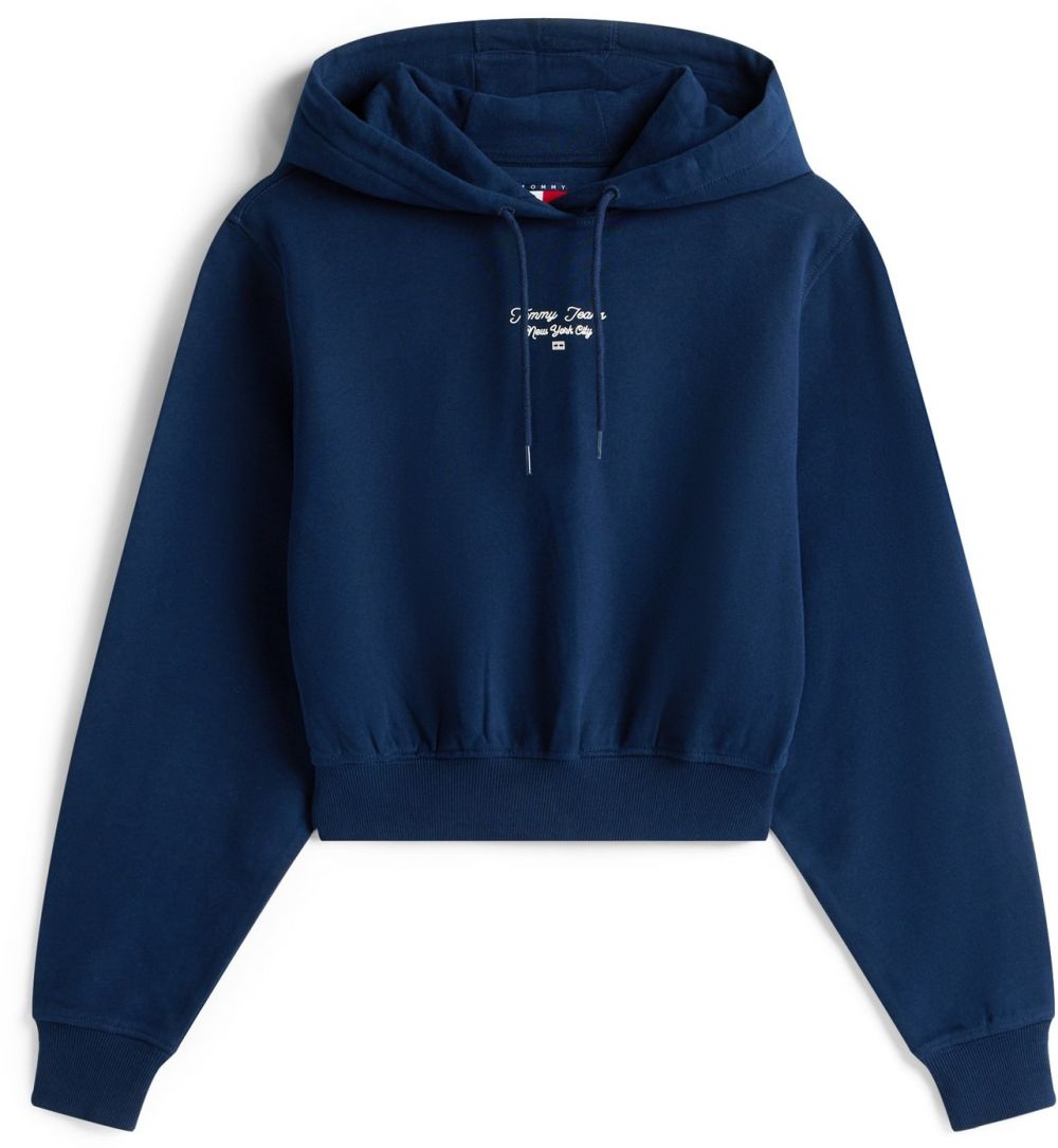 Tommy Jeans Mikina 'ESSENTIAL'  námornícka modrá / biela