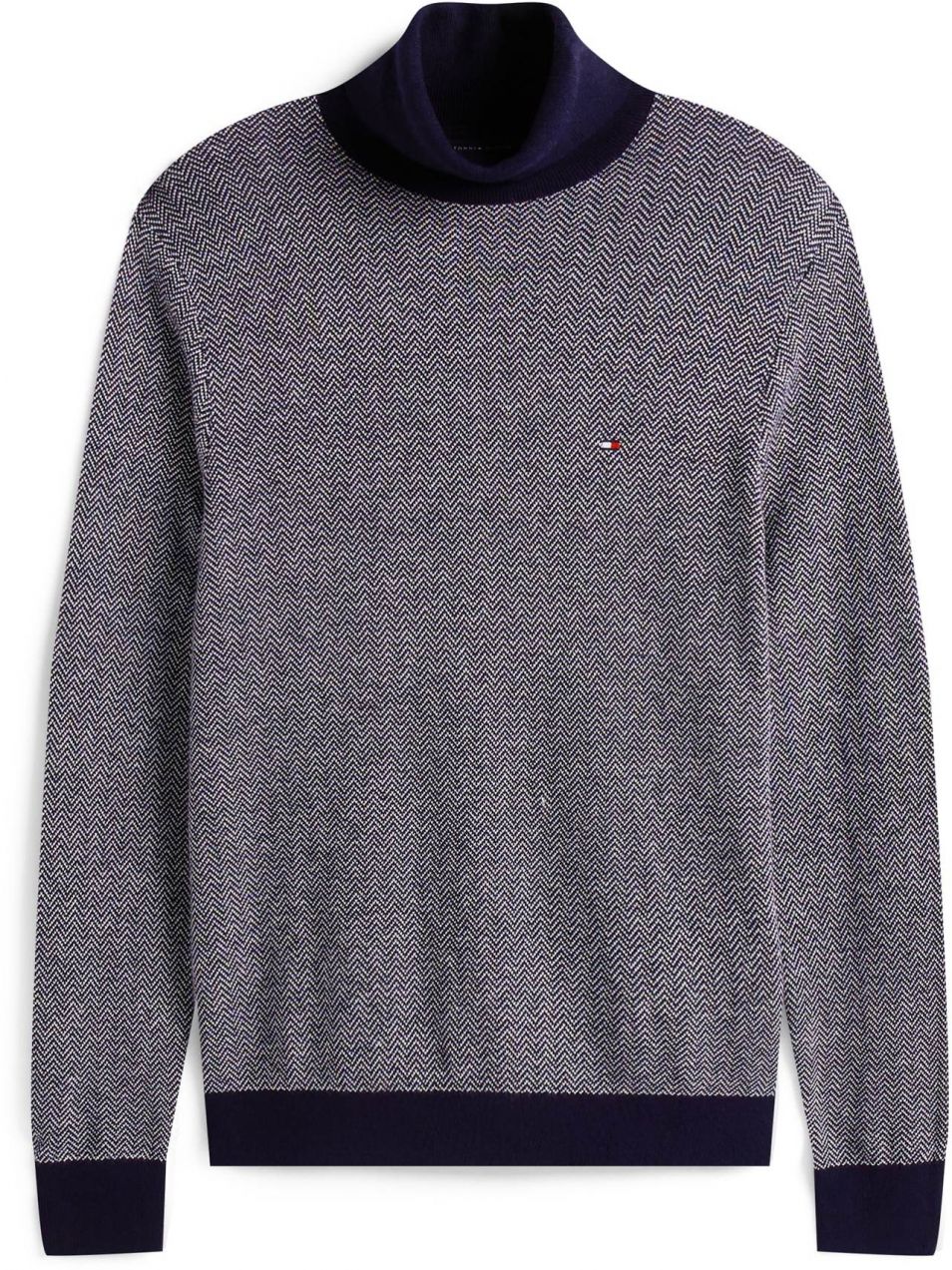 TOMMY HILFIGER Sveter  námornícka modrá / biela