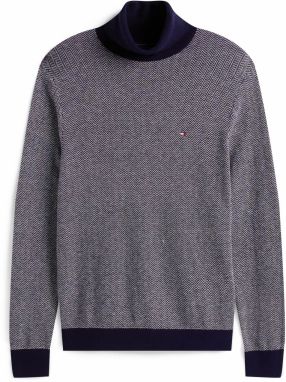 TOMMY HILFIGER Sveter  námornícka modrá / biela