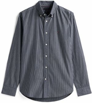 TOMMY HILFIGER Košeľa  čierna / biela